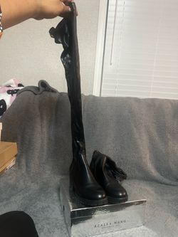 Azalea Wang Black Over-the-Knee Boots