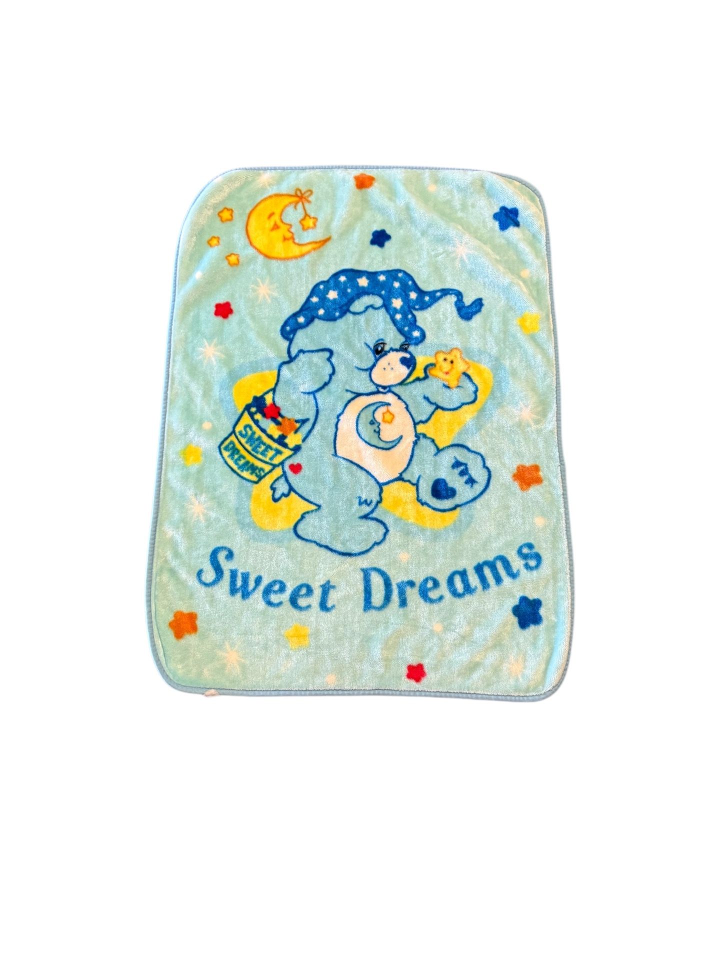 Care Bears Sweet Dreams Bedtime Bear Baby Blanket AS IS (READ)