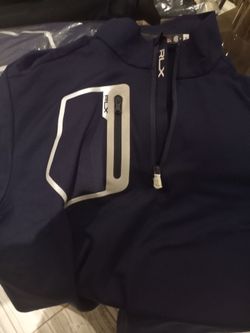 Ralph Lauren ( RLX ) Golf long sleeve pullover 1/4 zip, blue and black sz s,m,lrg.
