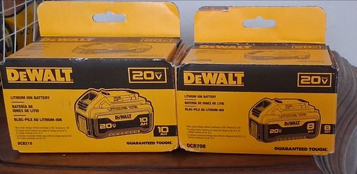 DeWalt 20V Max Lithium Ion Battery Pack x2