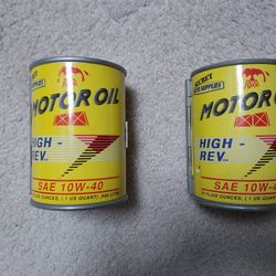 (2) Micro Machine Motor Oil containers that turn into tune up stations.
