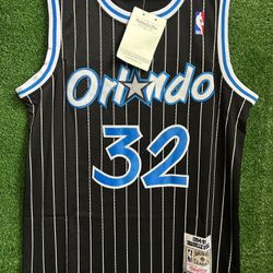 SHAQUILLE O’NEAL ORLANDO MAGIC MITCHELL & NESS JERSEY BRAND NEW WITH TAGS SIZES LARGE AND XL AVAILABLE