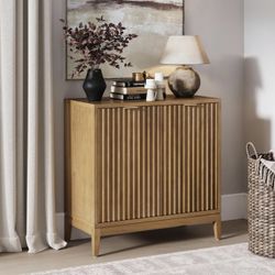 New In Box. Nathan James Jasper Boho Wooden Storage Cabinet