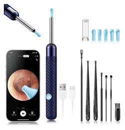 Ear Wax Removal Tool with Camera [NEW] - Earwax Remover Tool with 7 Pcs Ear Set - Ear Canal Cleaner with 1080P Camera - Ear Cleaning Kit with 6 Ear Sp