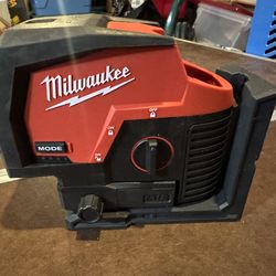The MILWAUKEE M12 3622-20 Green Cross Line and Plumb Points Laser