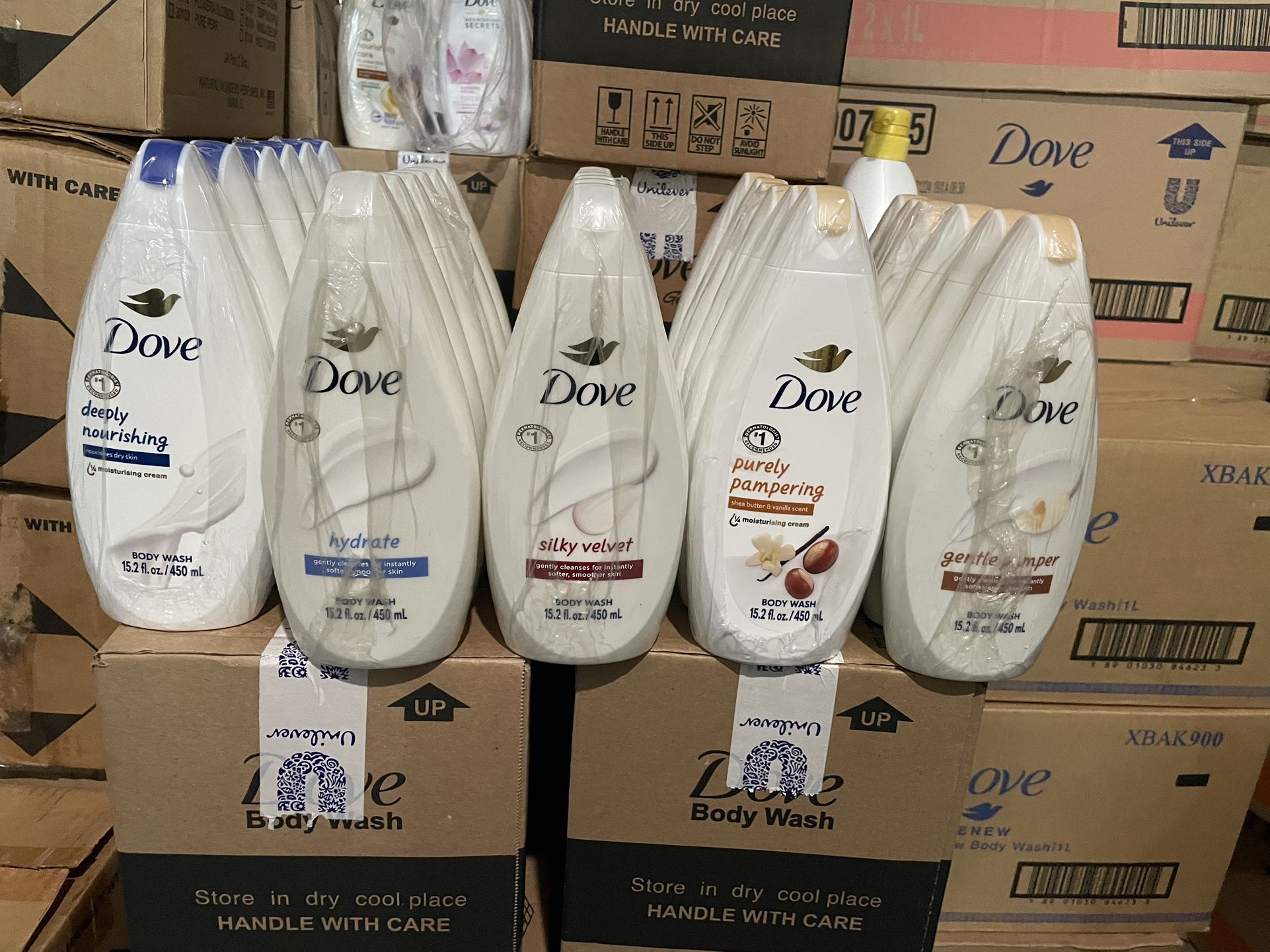 Dove Body Wash 6 Pcs Only 25$