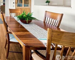 Solid wood table and 4 chairs
