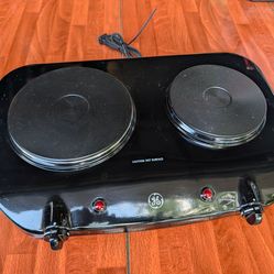 GE 2 Burner Portable Hot Plate