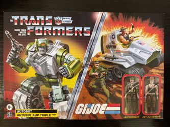 Transformers Collaborative G.I. Joe x Transformers Autobot Kup Triple "T" with Sgt. Slaughter and Leatherneck
