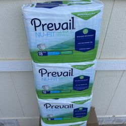Prevail NU-FIT Daily Briefs Large 45”-58” Adult Diapers 
