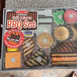 Grill And Serve Barbecue Set Mellissa & Doug New In Box