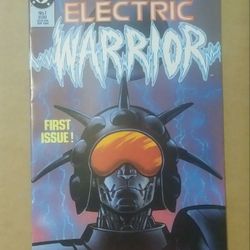 Electric Warrior No #1 May 1986 First Issue When Machines Mutate Doug Moench Jim Baikie DC Comics Comic Comicbook Book Vintage Collectible