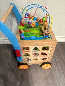 Wooden Baby Activity Walker with Bead Maze