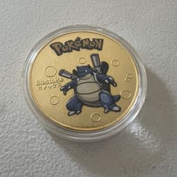 Gold Plated Pokémon Coin- Blastoise