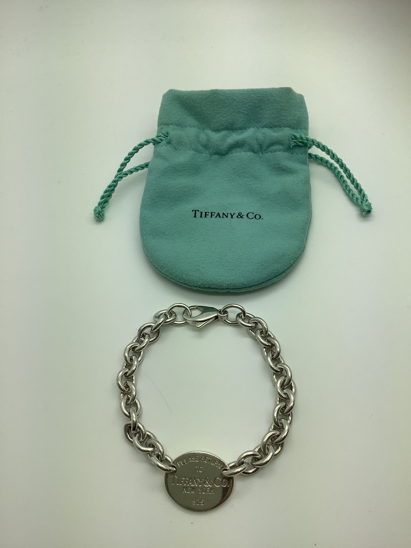 Tiffany & Co. 925/Silver Bracelet “Please Return To Tiffany”  7.5” 