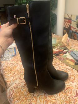 Brand new black knee high boots Sz 7 1/2