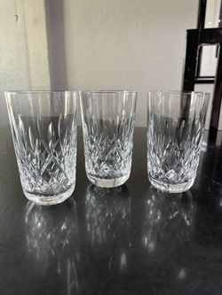Waterford Crystal Lismore Glasses -set of three