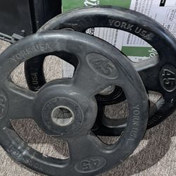 Olympic York ISO Grip Pair 45lbs $60.00