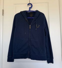 True Religion Navy Zip-Up Hoodie
