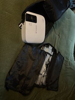 Projector and 200” screen