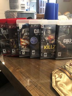 PS3 GAMES - LOT OF 6-LOCATED IN PACOIMA 91331