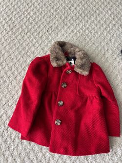 Cherokee Baby Girl Red Dress Coat – 12 Months