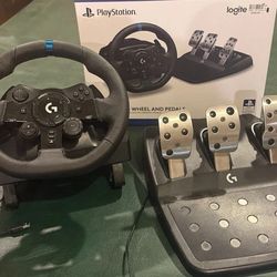 Logitech G923 Racing Wheel and Pedals PlayStation 4 and PlayStation 5, PC