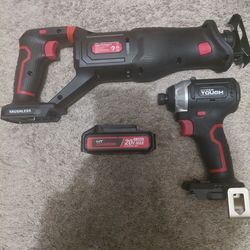 Impact Driver /Sawzall 20v Combo With Worklight