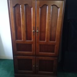 Vintage Cherrywood Entertainment Armoire