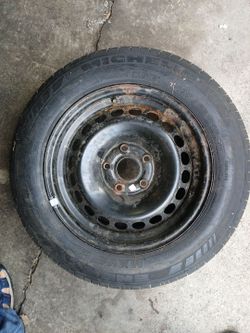 Michelin Radial XSE 195/65 R15 Tire on Steel Rim