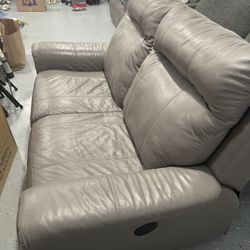 Reclining Real Leather Couch