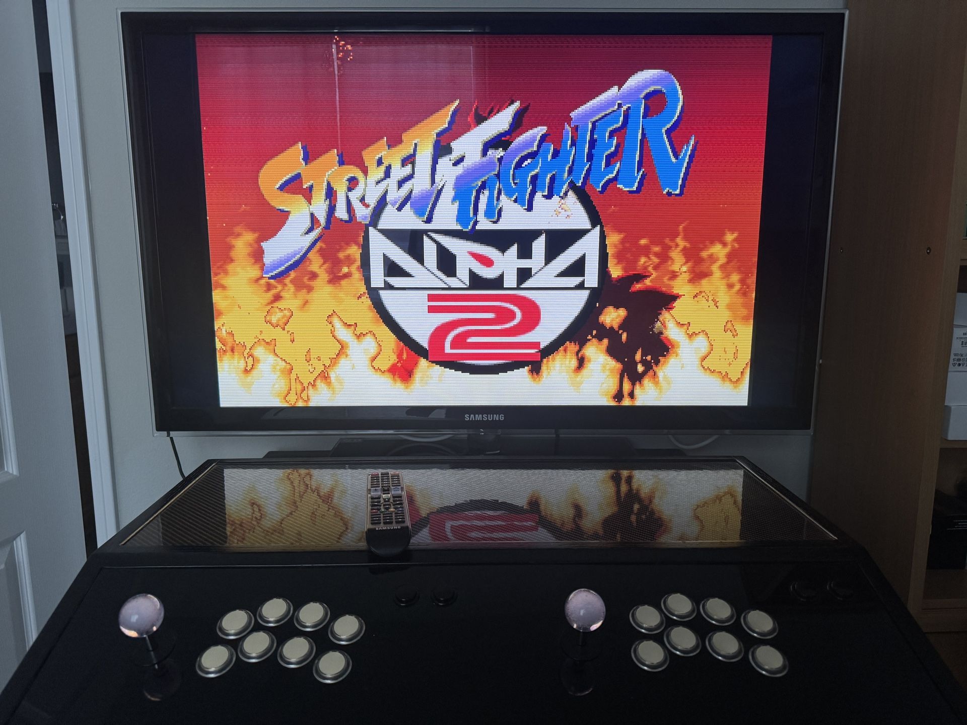 Custom Arcade Cabinet w/ Fightsticks for PC & Playstation