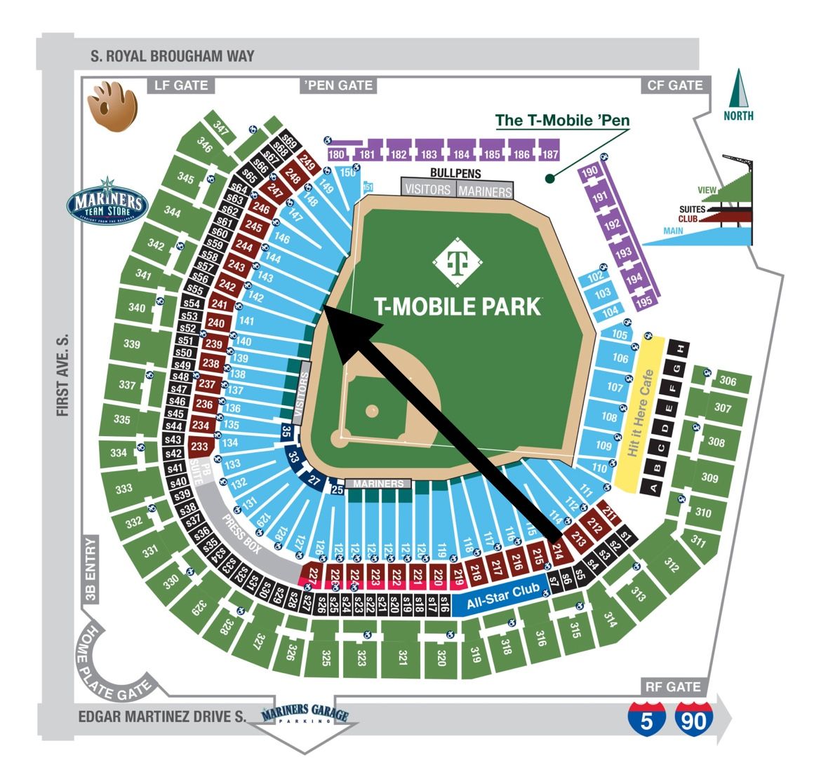 FRONT ROW- Fri 10/17- Toronto Blue Jays At Seattle Mariners
