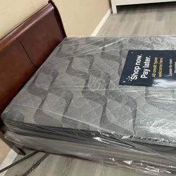 QUEEN BED WITH MATTRESS 