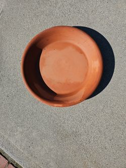 17" Made In Italy, Terra Cotta Pot Saucer