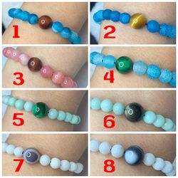 Natural Gemstones stretchy Bracelet