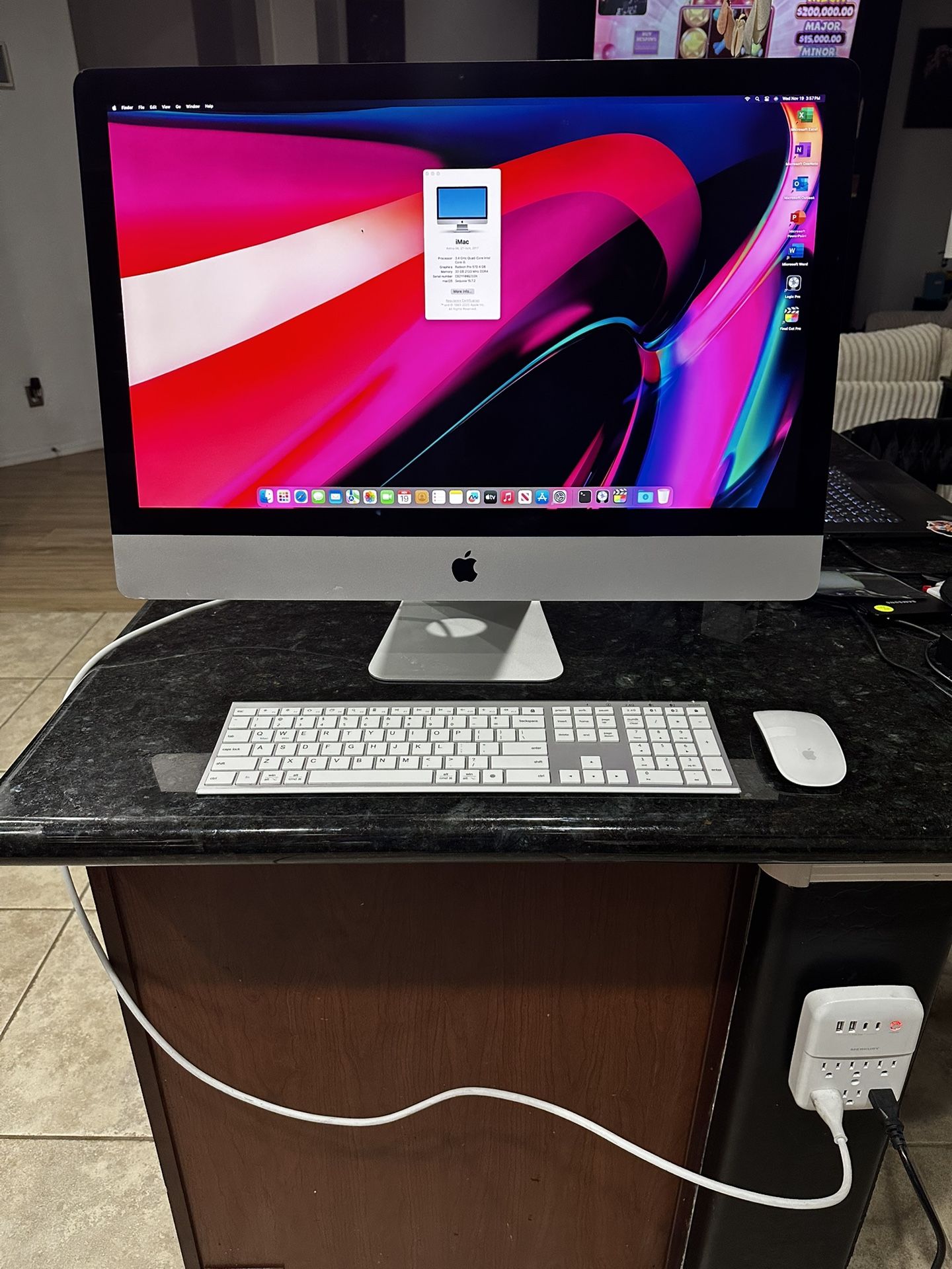 Apple iMac 27” 5K Retina 32GB RAM 256GB SSD LOADED with Software!