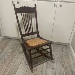 Vintage Rattan Rocking Chair