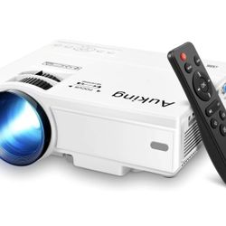 AuKing Mini Projector 2022 Upgraded Portable Video-Projector