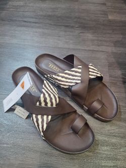 New Men Sandals Brown Size 9
