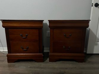 Cherry wood nightstand