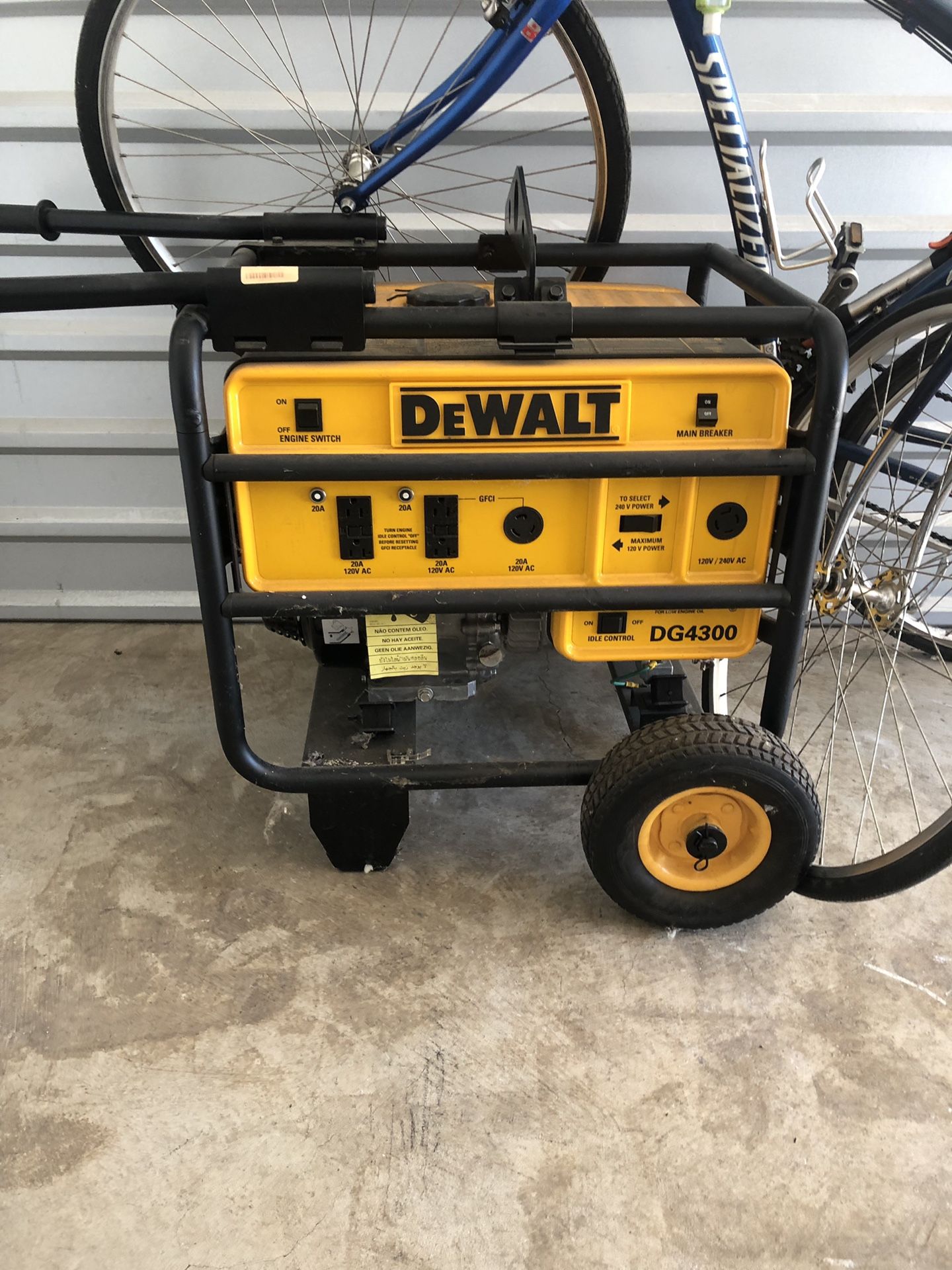 Dewalt DG4300 generator for sale. Hardly used and in good working