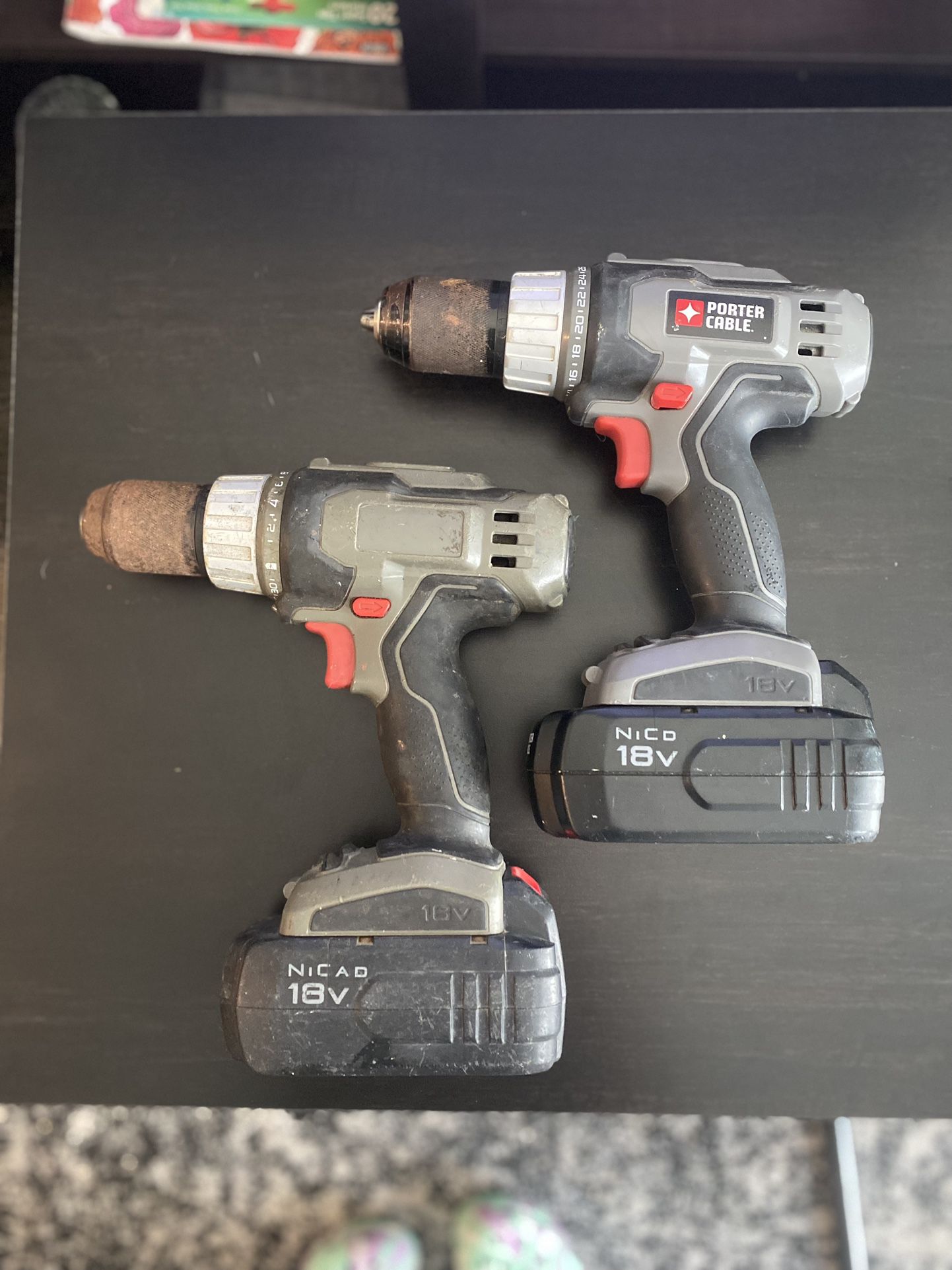 18V Porter Cable power drills