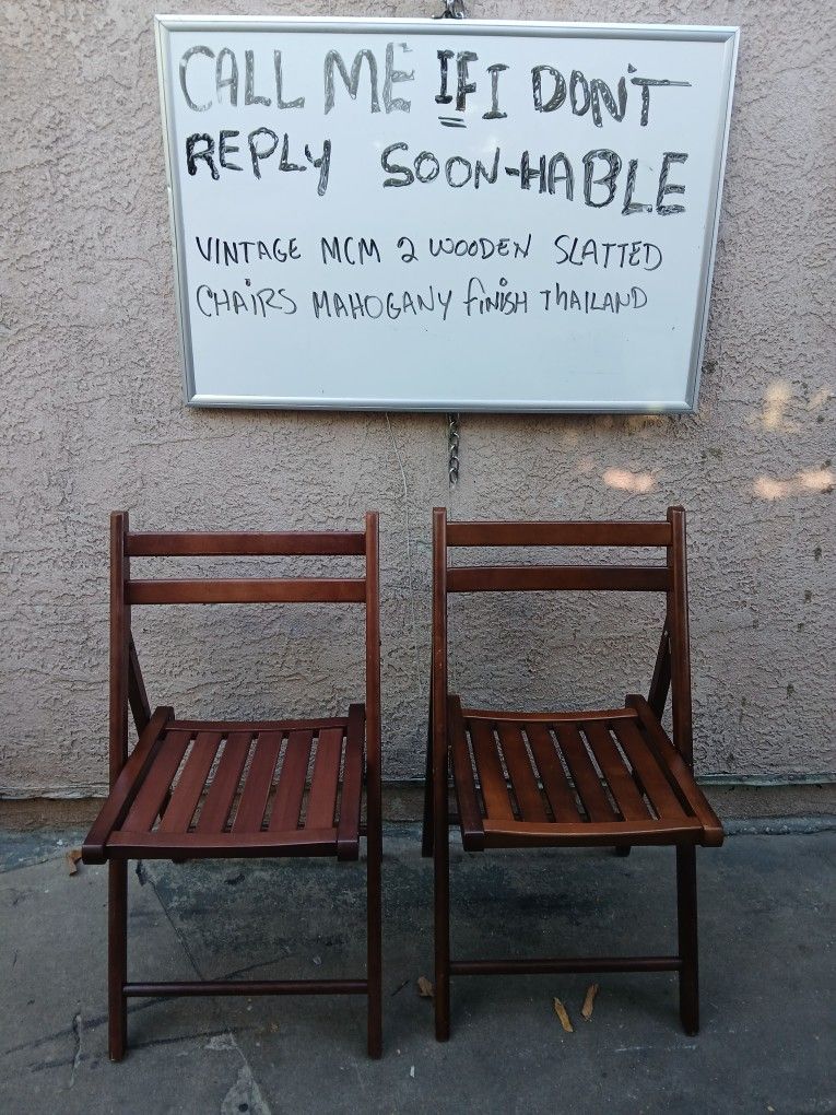 Vintage Foldable Chairs