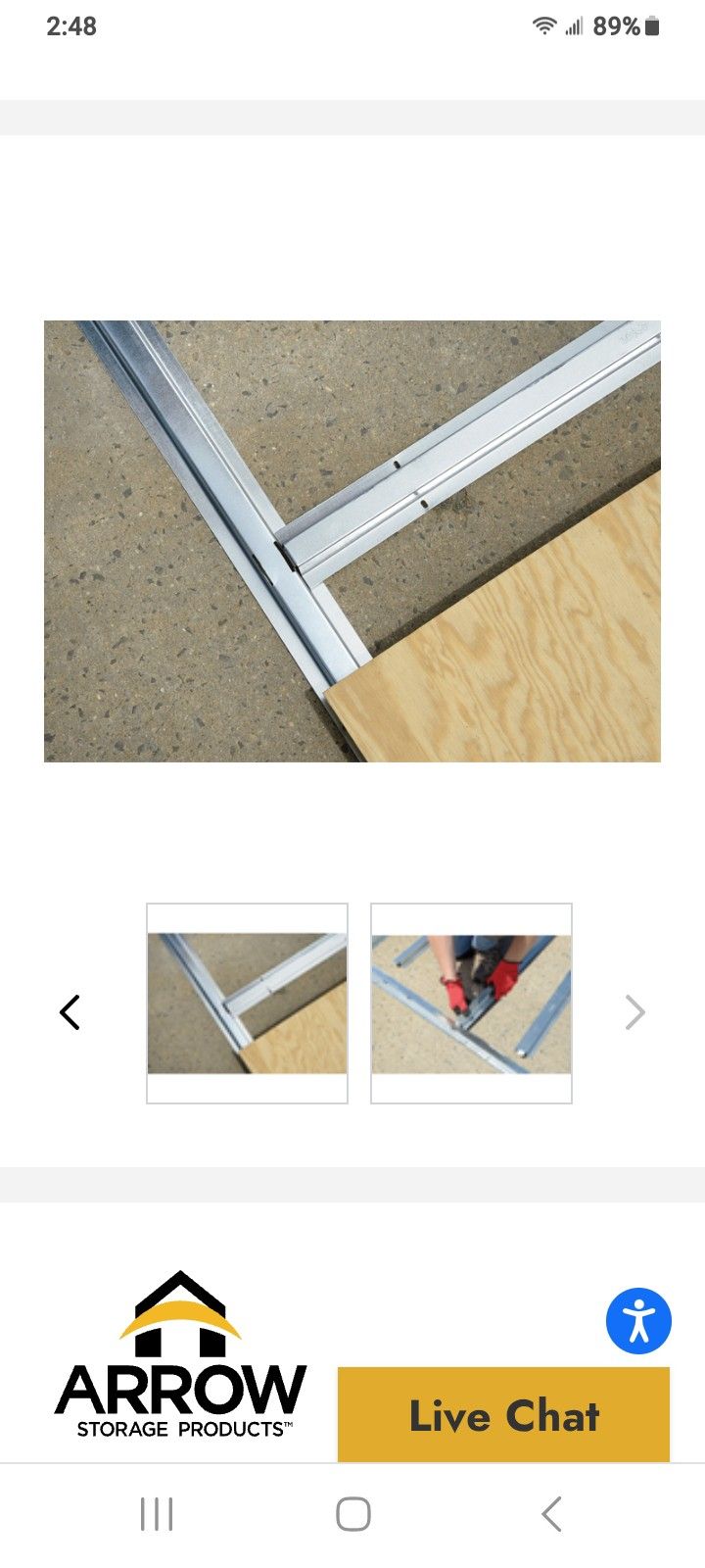 ARROW FOUNDATION FLOORING KIT FOR ARROW METAL BUILDINGS