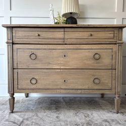 Solid Wood Antique Dresser / Chest Of Drawers / Nursery Dresser