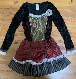 Girls M 8-10 Steam Punk Dress Goth Costume So nice! Halloween 👻 Like New