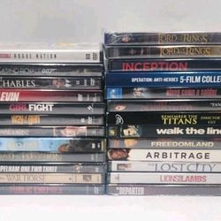 Lot Of 25 New & Sealed Action Drama DVD Movies  