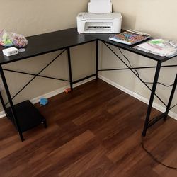 L-shaped desk