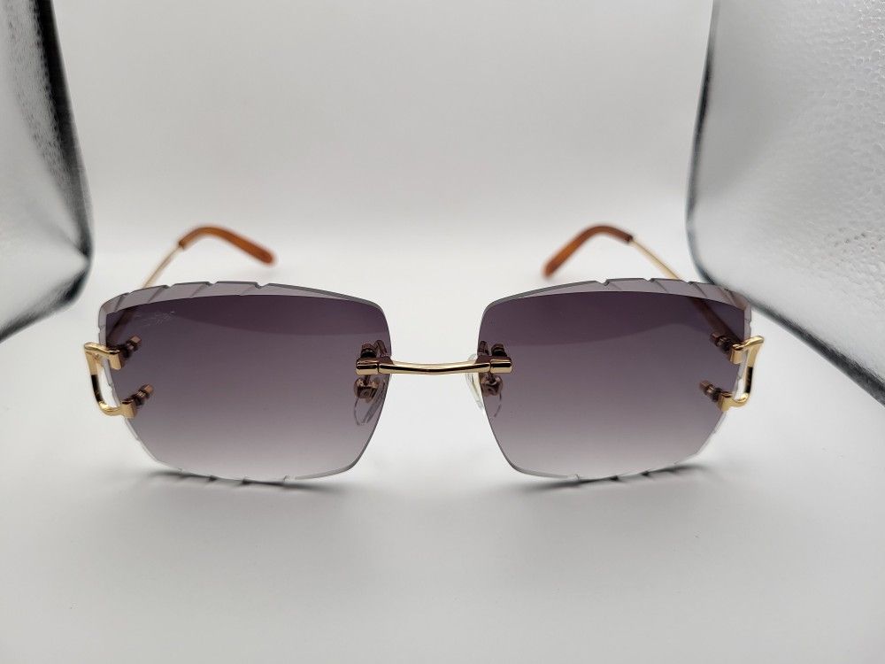 Cartier Glasses Rimless(Gray)